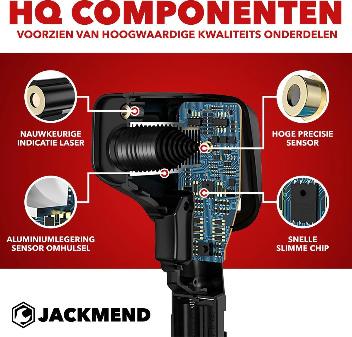 JACKMEND Infrarood Thermometer - Digitale Warmtemeter - Bereik Van -50 Tot 400 °C - Warmte Thermo Meter - Laser Pyrometer 9 JACKMEND Infrarood Thermometer - Digitale Warmtemeter - Bereik Van -50 Tot 400 °C - Warmte Thermo Meter - Laser Pyrometer - Afbeelding 7