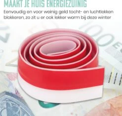 SOLITY® Aanpasbare Tochtstopper - Zelfklevende Tochtstrip Voor Deuren - Wit - 100 Cm X 5 Cm - Met 2 Alcoholische Doekjes -WerkPro Verkoopwinkel 1200x1148 15