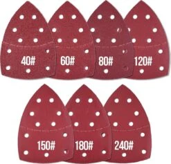 Propapier - Schuurpapier Set – 100x150MM – 90 Stuks – Schuurmachines - Verschillende Korrels Grof – Voorstuk Draaibaar - Perforatiegaten