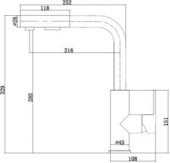 Zwarte Keukenkraan Met Uittrekbare Handdouche - Mengkraan Zwart Van Mizzo Design - Zwenkbare Uitloop - 100% RVS -WerkPro Verkoopwinkel 1200x1153 4