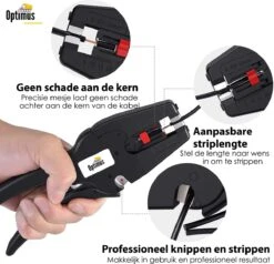 Optimus Professionele Automatische 2-in-1 Striptang - 0,03 Tot 10mm² - Afstriptang - Kabelstripper - Kabeltang - Kniptang - Draadknipper - Elektrotechniek -WerkPro Verkoopwinkel 1200x1158 12