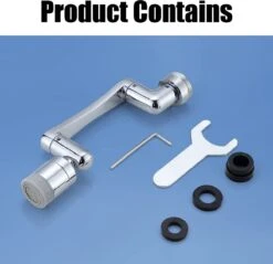 Merkloos Kraan Verlengstuk Waterbesparende 1080 Graden Draaibaar - RVS - Kraankop -Inclusief Bevestiging Materiaal - Opzetstuk - Sproeikop - Universeel - RVS - Keuken - Badkamer - Douche - Zwenkbaar - Roterend - Afwassen - Flexibel - -WerkPro Verkoopwinkel 1200x1159 13