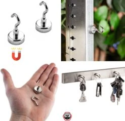 Brute Strength - Super Sterke Magnetische Ophanghaakjes - 20 Mm - 10 Stuks - Ophanghaken - Magneet Haakjes - Haak Magneten -WerkPro Verkoopwinkel 1200x1159 18