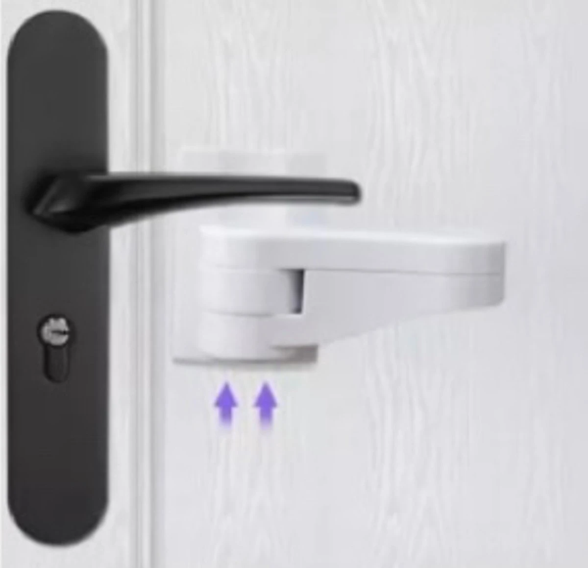Merkloos Deurslot - Kinderslot - Privacy Slot - Safety Lock - Deurklink Beveiliger 4 Merkloos Deurslot - Kinderslot - Privacy Slot - Safety Lock - Deurklink Beveiliger - Afbeelding 2