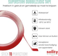 SOLITY® Dubbelzijdig Tape - Montagetape - Extra Sterk - Inclusief Extra’s - Transparant - 3m X 10mm 12 SOLITY® Dubbelzijdig Tape - Montagetape - Extra Sterk - Inclusief Extra’s - Transparant - 3m X 10mm -WerkPro Verkoopwinkel 1200x1159 32