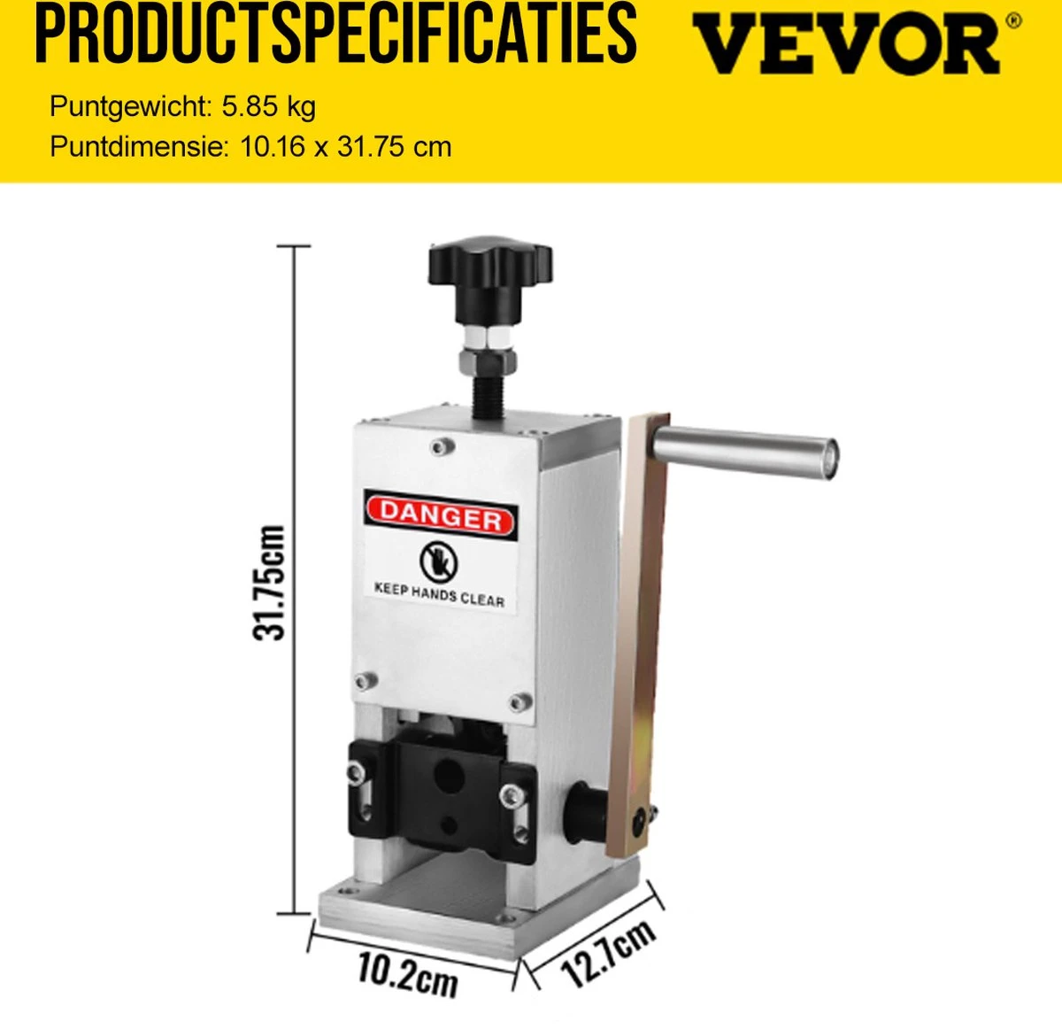 Vevor Kabelstripper Machine - Draadstripper - Kabelstripper - Automatische Striptang 7 Vevor Kabelstripper Machine - Draadstripper - Kabelstripper - Automatische Striptang - Afbeelding 5