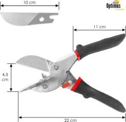 Optimus Professionele Plintenschaar / Verstekschaar 45°-135° - Verbeterd Model - RVS - Plintentang - Plintenknipper - Laminaatknipper 20 Optimus Professionele Plintenschaar / Verstekschaar 45°-135° - Verbeterd Model - RVS - Plintentang - Plintenknipper - Laminaatknipper -WerkPro Verkoopwinkel 1200x1163 7