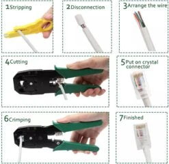 LOUZIR Krimptang UTP Netwerk Kabel RJ11 RJ12 RJ45 Cat 5E Cat6 - Kabelstripper - Striptang - Ethernet Netwerk Kabel Krimper - Cable Shrinker - Crimping Tool -WerkPro Verkoopwinkel 1200x1165 9