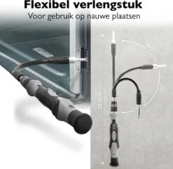 Dieux® - 125 Delige Precisie Schroevendraaierset - Grijs - Magnetisch - Schroevendraaier - Gereedschapset - Bidset - Gereedschap - Reparatie - Werkbank - Opbergbox - Pasen -WerkPro Verkoopwinkel 1200x1170 11