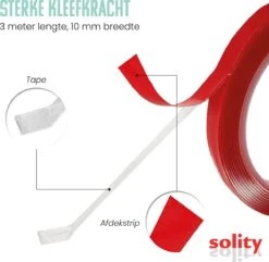 SOLITY® Dubbelzijdig Tape - Montagetape - Extra Sterk - Inclusief Extra’s - Transparant - 3m X 10mm 14 SOLITY® Dubbelzijdig Tape - Montagetape - Extra Sterk - Inclusief Extra’s - Transparant - 3m X 10mm -WerkPro Verkoopwinkel 1200x1170 18