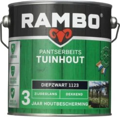 Rambo Pantserbeits Tuinhout Dekkend Diepzwart 1123 - Beits - Dekkend - Terpentine Basis -WerkPro Verkoopwinkel 1200x1170 19