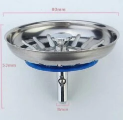 Merkloos Gootsteen Afvoer Plug Voor De Keuken - Universeel - Super Sterk - Wasbak - Afvoerstop - Ontstopper - Zeef - Korfplug - Wastafel - 1 Stuk - 80 Mm - RVS -WerkPro Verkoopwinkel 1200x1171 11