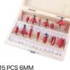 Merkloos Bovenfrezenset 15 Delig - Frezenset 15-delig - Frezenset Voor Bovenfrees - Schachtdiameter 6mm In Hout Koffer -WerkPro Verkoopwinkel 1200x1173 5