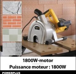 Powerplus POWX0650 Muurfrees - Sleufmachine - Sleuvenfrees - 1800W - 2x Ø150mm - Softstart - Zaagbladen Verstelbaar - Incl. Gereedschapskoffer, 2 Diamantzaagbladen En Stofzuigadaptor -WerkPro Verkoopwinkel 1200x1174 12