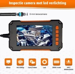 Sightstrong Inspectiecamera Met Scherm 10M - 1080P HD - 4.3 Inch LCD Scherm - Incl. 32GB SD-Kaart - IP67 Waterdicht - LED Verlichting - Endoscoop - Inspectie Camera -WerkPro Verkoopwinkel 1200x1175 13