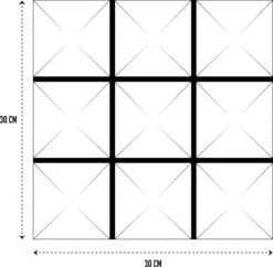 Brute Strength - Isolatieplaten - Inclusief Zelfklevende Tape - 30x30x5 Cm - Mushroom - 12 Stuks - Geluidsisolatie - Geluidsdemper Wandpaneel - Akoestisch Wandpaneel -WerkPro Verkoopwinkel 1200x1175 23