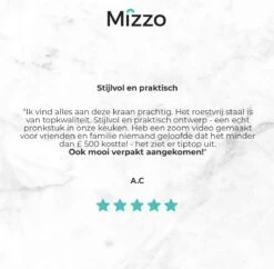 Mizzo Trigo Keukenkraan Met Uittrekbare Handdouche - Hoge Mengkraan 44 Cm - Mat - RVS -WerkPro Verkoopwinkel 1200x1175 5