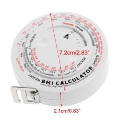 Merkloos Omvang Meetlint Met BMI Meter - Bereken Eenvoudig Uw Body Mass Index - Alternatief Voor Huidplooimeter / Vetmeter - Hulpmiddel Bij Afvallen - Wit -WerkPro Verkoopwinkel 1200x1176 21