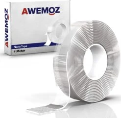 AWEMOZ Nano Tape - Klussen - 4 Meter Lang - Dubbelzijdig Plakband Extra Sterk - Transparante Dubbelzijdige Tape Extra Sterk - NanoTape - Muur Tape - Waterdicht - Herbruikbaar -WerkPro Verkoopwinkel 1200x1176 28