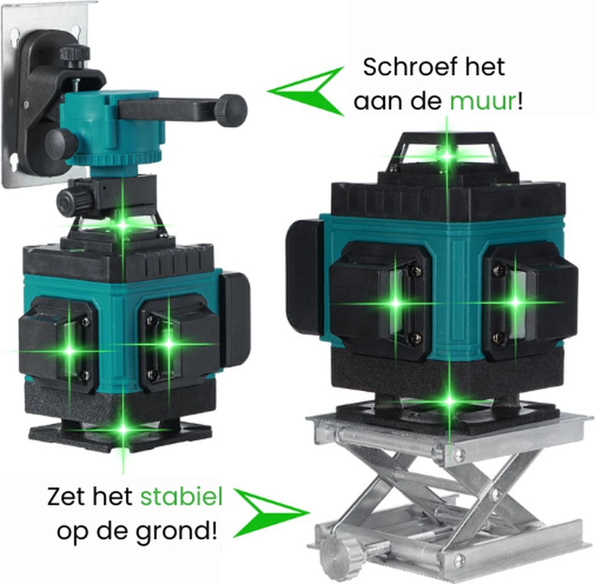 Dokx Zelfnivellerende Kruislijnlaser 16 Lijnen - Hardcase - 360° Graden Roterende Laser - Hardcase 11 Dokx Zelfnivellerende Kruislijnlaser 16 Lijnen - Hardcase - 360° Graden Roterende Laser - Hardcase - Afbeelding 9