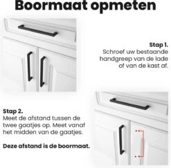 Handgreep / Keukengreep Zwart 160 Mm 5 Stuks - Modern - Handgrepen Voor Deurtjes - Deurgreep - Meubelgreep - Handgreep Zwart- Keukengreep - Greep Zwart - Meubelbeslag - Greepjes - Inclusief Schroeven -WerkPro Verkoopwinkel 1200x1180 16