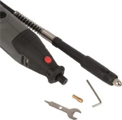 Powerplus POWE80060 Roterende Multitool - Multifunctioneel Gereedschap - 135W - Roterend - Variabele Snelheid - Incl. Statief, Slang, 40 Accessoires En Gereedschapskoffer -WerkPro Verkoopwinkel 1200x1180 8