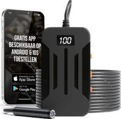 Strex Inspectiecamera 10M - Android/IOS - IP68 Waterdicht - 1080P HD - LED Verlichting - Endoscoop - Inspectie Camera - Inspecteren Met Telefoon