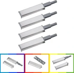 Druksnapper – Deursnapper - Magneetsnapper – Push To Open – Greeploos – Keukenkast – Magnetisch - Utrusta – 4 Stuks -WerkPro Verkoopwinkel 1200x1182 12
