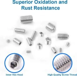 MMOBIEL 200 St. DIN916 Roestvrij Stalen M3 M4 M5 M6 M8 Inbussleutel Schroeven Set -WerkPro Verkoopwinkel 1200x1183 19