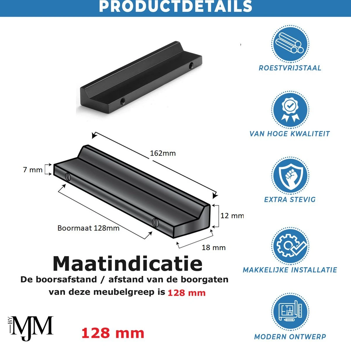Handgreep Zwart 162mm 10 Stuks - Hartafstand 128mm - Zwart - Meubelgreep Zwart - Handgreep - Keukengreep Zwart - Greep Zwart - Deurgreep - Handgreep Keukenkastjes - Meubelgrepen - Handgrepen Voor Deurtjes - Inclusief Schroeven 4 Handgreep Zwart 162mm 10 Stuks - Hartafstand 128mm - Zwart - Meubelgreep Zwart - Handgreep - Keukengreep Zwart - Greep Zwart - Deurgreep - Handgreep Keukenkastjes - Meubelgrepen - Handgrepen Voor Deurtjes - Inclusief Schroeven - Afbeelding 2