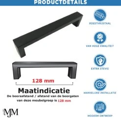 Handgreep / Keukengreep Zwart 128 Mm 5 Stuks - Strak - Handgrepen Voor Deurtjes - Deurgreep - Meubelgreep - Handgreep Zwart - Keukengreep - Greep Zwart - Meubelbeslag - Handgrepen Kast - Meubelgrepen - Handgrepen Voor Deurtjes - Inclusief Schroeven 22 Handgreep / Keukengreep Zwart 128 Mm 5 Stuks - Strak - Handgrepen Voor Deurtjes - Deurgreep - Meubelgreep - Handgreep Zwart - Keukengreep - Greep Zwart - Meubelbeslag - Handgrepen Kast - Meubelgrepen - Handgrepen Voor Deurtjes - Inclusief Schroeven -WerkPro Verkoopwinkel 1200x1183 26