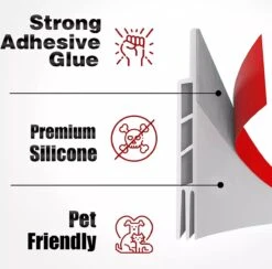 Tochtstrip Voor Deuren, Tochtstopper, Aanpasbaar, [Wit]beschikbaar In Meerdere Kleuren. -WerkPro Verkoopwinkel 1200x1183 31