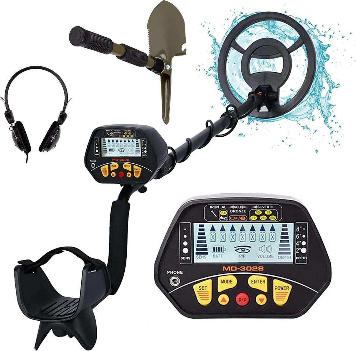 Metaaldetector - Verstelbaar 107/134cm - NL E-Handleiding - Metaaldetector Voor Kinderen & Volwassenen - Ingebouwde Pinpointer - Inclusief Combi Schep/pikhouweel & Koptelefoon! 3 Metaaldetector - Verstelbaar 107/134cm - NL E-Handleiding - Metaaldetector Voor Kinderen & Volwassenen - Ingebouwde Pinpointer - Inclusief Combi Schep/pikhouweel & Koptelefoon!