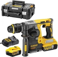 DeWalt DCH273P2T 18V Li-Ion Accu SDS-plus Combihamer Set (2x 5.0Ah Accu) In TSTAK - 2,1J - Koolborstelloos -WerkPro Verkoopwinkel 1200x1185 1