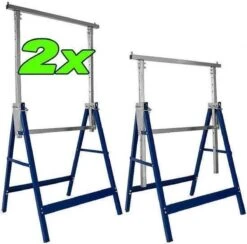 Merkloos Metalen Schragen - In Hoogte Verstelbaar - Tot 200kg - 2 Stuks 15 Merkloos Metalen Schragen - In Hoogte Verstelbaar - Tot 200kg - 2 Stuks -WerkPro Verkoopwinkel 1200x1186 25