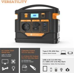 NOVOO Powerstation - Max 450 Watt Output- 80000mAh - AC - USB-C - PD - DC 12V - 3*USB Uitgang -WerkPro Verkoopwinkel 1200x1186 9