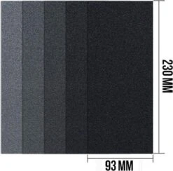 Propapier - Schuurpapier Voordeelset - 100 Stuks - Korrel P400 P600 P800 P1000 P1500 P2000 P2500 P3000 P5000 P7000 /Auto Polijsten / Meubels -WerkPro Verkoopwinkel 1200x1187 1