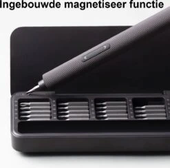 Hoto - Precisie Elektrische Schroevendraaier Set + Magnetische Mat – 25 Bits Hoge Kwaliteit - USB-C Oplaadbaar – Voor Professionele Reparatie - Zwart -WerkPro Verkoopwinkel 1200x1187