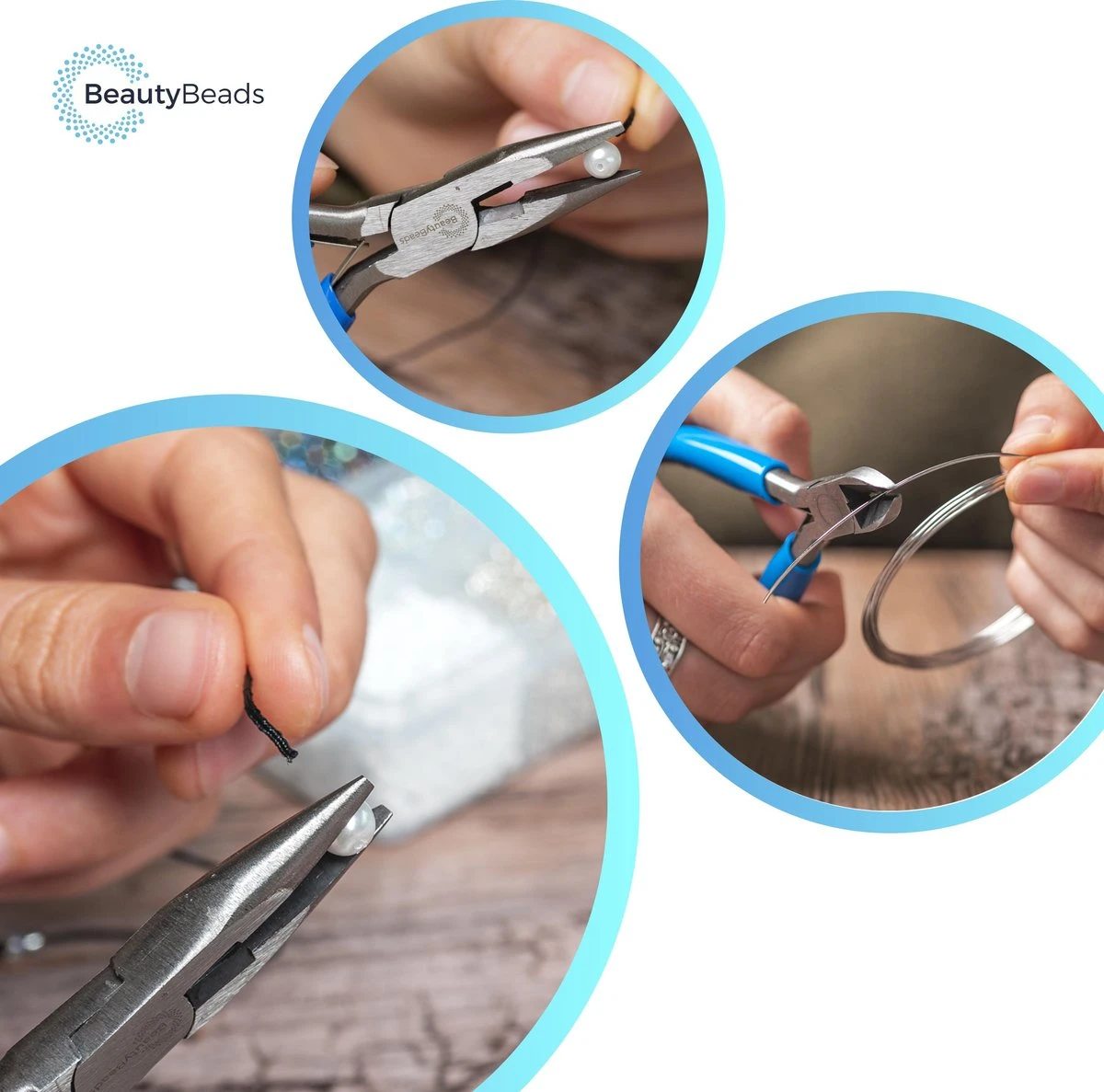 BeautyBeads 3-Delige Tangenset Voor Sieraden – Hobby Tangen Set Voor Het Maken Van Sieraden Met Kralen En Bedels – Rondbektang, Zijkniptang En Langbektang - BB401 10 BeautyBeads 3-Delige Tangenset Voor Sieraden – Hobby Tangen Set Voor Het Maken Van Sieraden Met Kralen En Bedels – Rondbektang, Zijkniptang En Langbektang - BB401 - Afbeelding 8