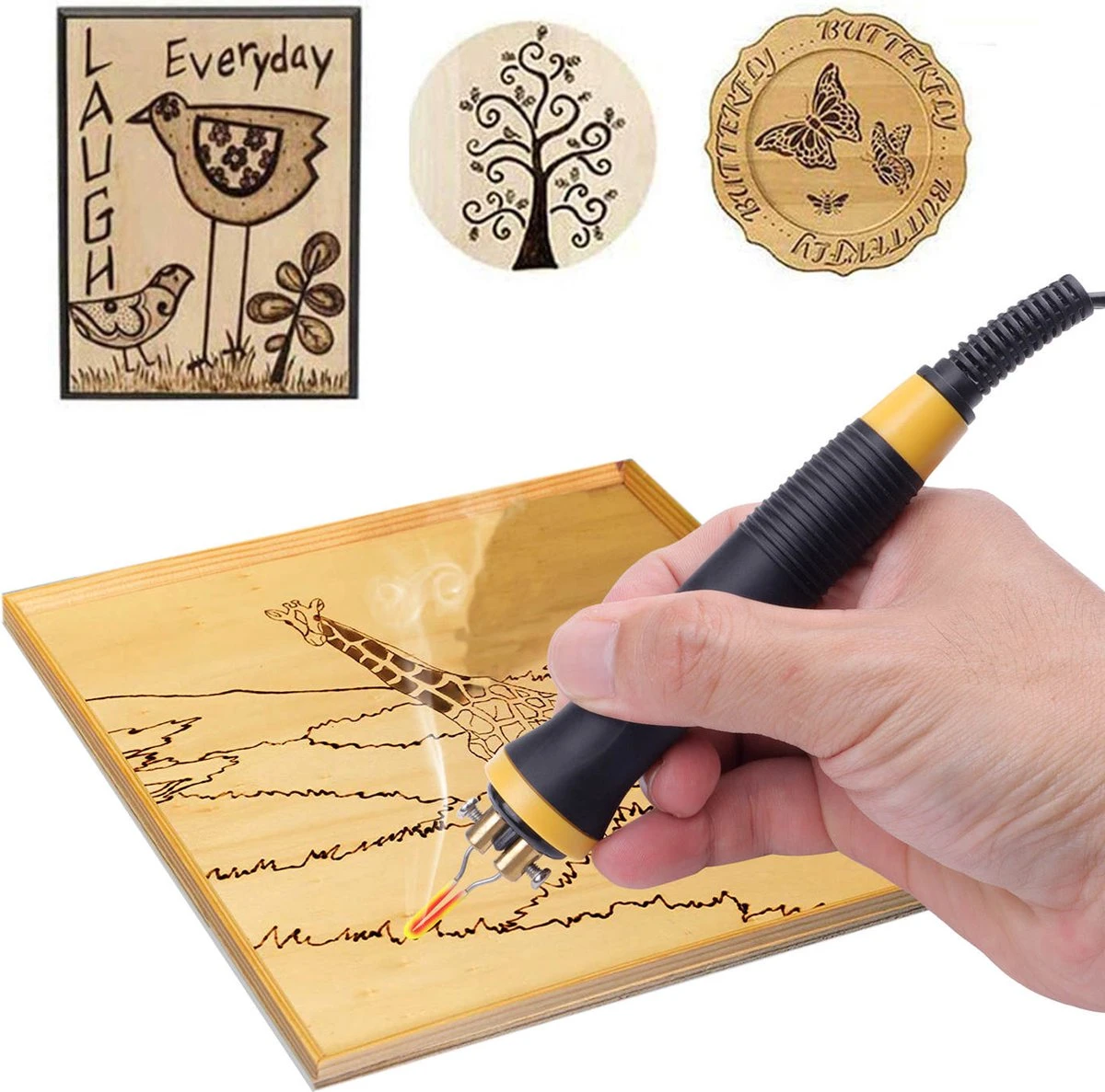 Houtbrander Set Incl. Opbergtas - Pyrografie - Houtbranderset - Pyrography - Pen - Voor Hout - Voor Hobby - XXL Editie 12 Houtbrander Set Incl. Opbergtas - Pyrografie - Houtbranderset - Pyrography - Pen - Voor Hout - Voor Hobby - XXL Editie - Afbeelding 10