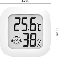 Temperatuur- En Luchtvochtigheidsmeter - Inclusief Batterij, Houder én Sticker - Digitale Hygrometer, Thermometer, Temperatuurmeter Voor Binnen, Digitaal Weerstation - Luchtvochtigheid Voor Planten Digitaal Meten -WerkPro Verkoopwinkel 1200x1188 18