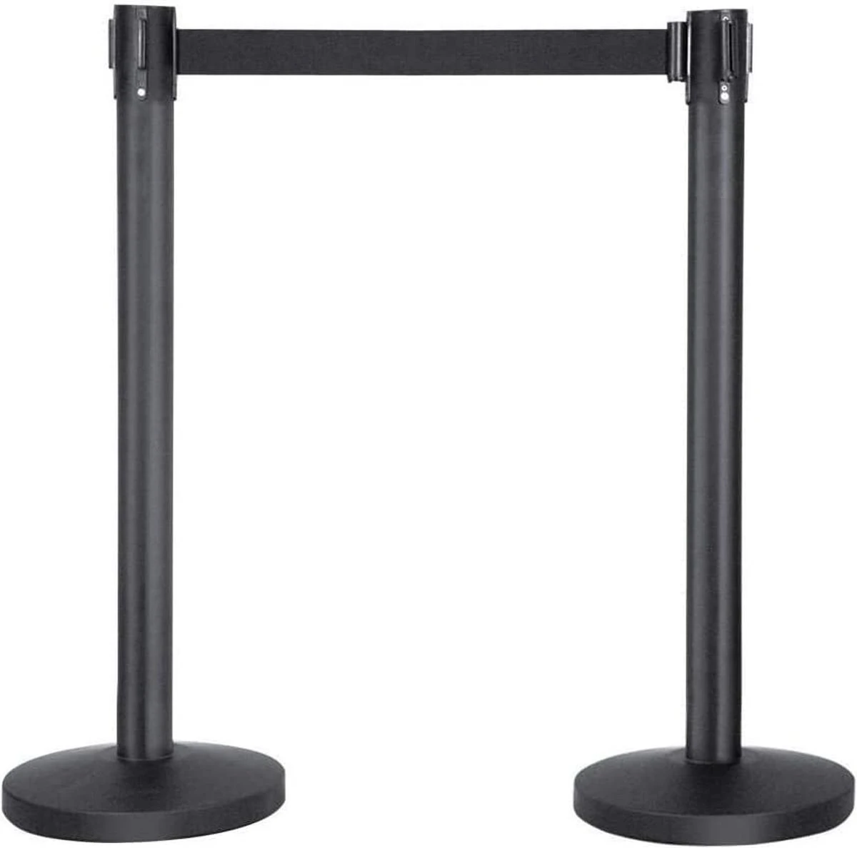 Afzetpaal In Matzwart RVS Met Zwarte Nylon Riem Van 230 Cm. Afzetpaal Van Hoge Kwaliteit 3 Afzetpaal In Matzwart RVS Met Zwarte Nylon Riem Van 230 Cm. Afzetpaal Van Hoge Kwaliteit