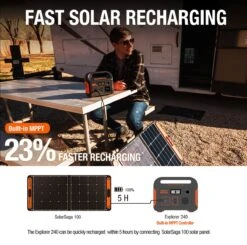 Jackery Explorer 240 Met 100W Zonnepaneel - Jackery Powerstation Met Zonnepaneel - Solar Panel Gereedschapsaccu - Kamperen - Off-grid Survival - 230V Power Station Generator -WerkPro Verkoopwinkel 1200x1188 4