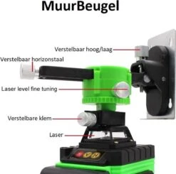 Uacah® Zelfnivellerend Kruislijnlaser - 4D Bouwlaser - Professionele Set - 50m - 360° Graden Roterende Laser - 16 Lijnen - Lijnlaser - Laser Waterpas - Met Statief En Draagtas -WerkPro Verkoopwinkel 1200x1190 21