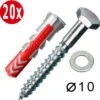 Fischer Pluggen En Schroeven Set 10mm DUOPOWER Houtdraadbouten (20 Stuks) -WerkPro Verkoopwinkel 1200x1191 10