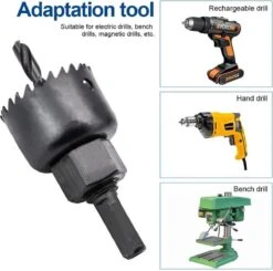 Merkloos Gatenzaagset 11-delig – Hole Saws 19mm, 22mm, 28mm, 32mm, 38mm, 44mm, 51mm En 64 Mm – 8 Stuks Gatenzaagset Voor Hout, Gipsplaat En Kunststof Buis -WerkPro Verkoopwinkel 1200x1191 2