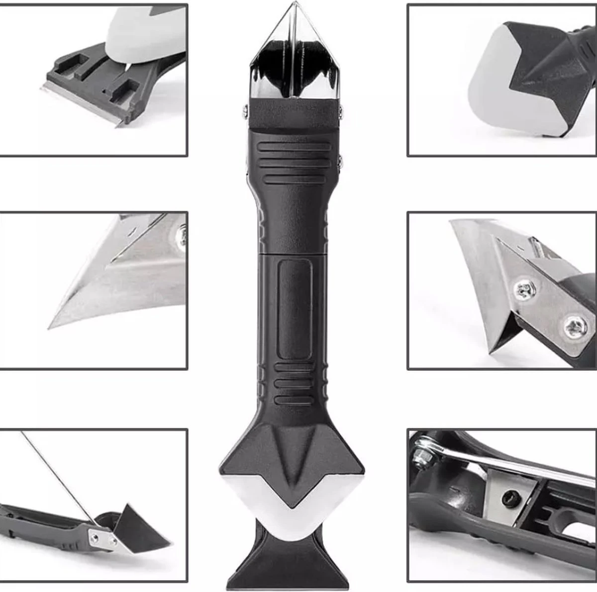 Medilon 3 In 1 Kit Verwijderaar Met RVS Schraper Inclusief Afstrijkrubber Set – Kitspatel – Kitmes – Kitstrijker – Voegstrijker – Kit Schraper – Multitool Voor Het Verwijderen En Afwerken Van Kit Naden 6 Medilon 3 In 1 Kit Verwijderaar Met RVS Schraper Inclusief Afstrijkrubber Set – Kitspatel – Kitmes – Kitstrijker – Voegstrijker – Kit Schraper – Multitool Voor Het Verwijderen En Afwerken Van Kit Naden - Afbeelding 4