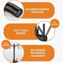 Achaté Keukenkraan - 27 Cm - Zwarte Keukenkraan - Zwart -WerkPro Verkoopwinkel 1200x1191 7