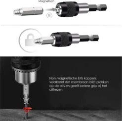 Novalits - Professionele Bit- & Borensets - Schroefverwijderset - 22-delig - HSS Materiaal - Schroefverwijderaar - Uitboorset - Borenset - Schroefbitset - Linkse Tap - Bitset - Metaalborenset - Draadtapset - Versleten Schroeven & Bouten Verwijderen -WerkPro Verkoopwinkel 1200x1192 1
