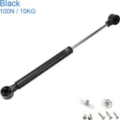 Merkloos Gasveer / Gaslift 100N - Universeel - Pneumatische Kastdeur Of Klep 100N - Zwart - Scharnier Voor Kastjes - Deurveer - Gasveerpomp